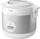 Philips Hd3008/30 Rice Cooker, 775W, 1.8L, Aluminum Pot - White Gray product image 1