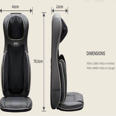 نصف كرسي مساج انتويت الترا باك، تدليك 3D، وتحكم سلكي، 8 رؤوس تدليك - اسود product image 4