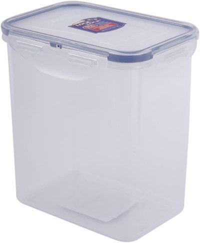 حافظة طعام بلاستيك لوك اند لوك، 1 لتر، مستطيلة، غطاء - شفاف أزرق product image 1