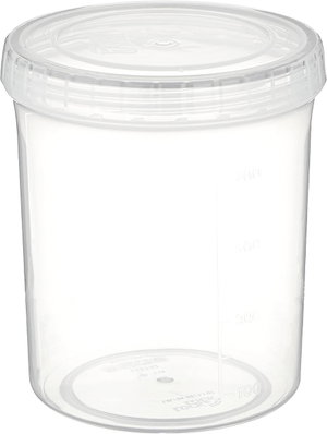 حافظة طعام بلاستيك لوك اند لوك، 1000 مل، غطاء، دائرية - شفاف product image
