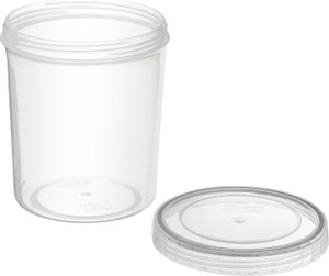 حافظة طعام بلاستيك لوك اند لوك، 1000 مل، غطاء، دائرية - شفاف product image 2