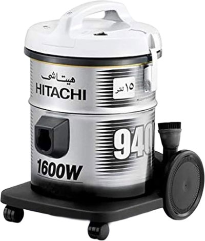 مكنسة كهربائية هياتاشي، 1600 واط، 15 لتر، CV-940Y - بلاتينيوم اسود product image 2