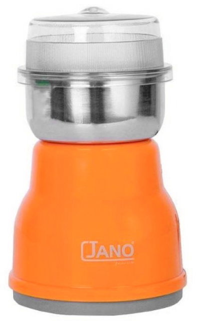 مطحنة قهوة جانو، 160 واط، 60 جرام، شفرات ستانلس ستيل، JN02701 - فضي برتقالي product image 1