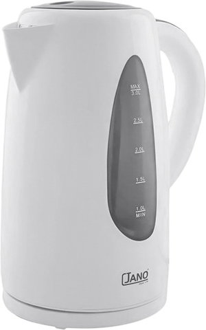 غلاية لاسلكية كهربائية جانو، 2800 واط، 3 لتر، JN1850 - ابيض رمادي product image