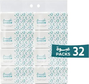بكج مناديل ناعمة غيم، 32 عبوة، 4 طبقات، 600 منديل لكل عبوة product image