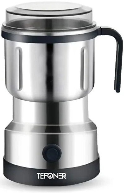 مطحنة كهربائية متعددة الاستخدامات تيفونير، 600 واط، 800 جرام، TE-C008 - فضي اسود product image 1