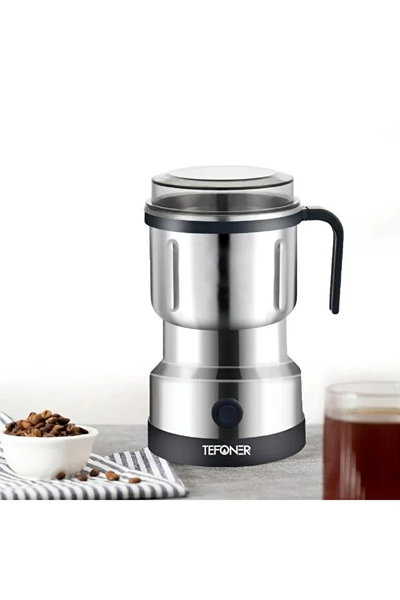 مطحنة كهربائية متعددة الاستخدامات تيفونير، 600 واط، 800 جرام، TE-C008 - فضي اسود product image 2
