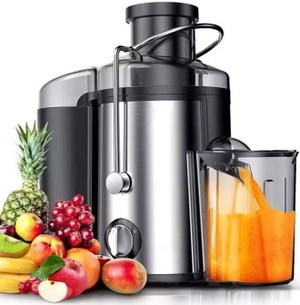 Tefoner TE-2L-BL46 Electric Juicer, 800W, 600ml - Silver Black product image