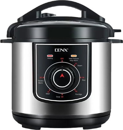 قدر ضغط كهربائي دينكس، 1000 واط، 6 لتر، DX2088 - فضي اسود product image 1