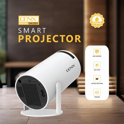 جهاز عرض ذكي دينكس، 48 واط، 4K، يدعم الواي فاي والبلوتوث، ريموت، DX2591 - ابيض product image 4