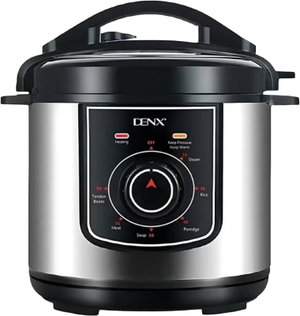 قدر ضغط كهربائي دينكس، 1000 واط، 6 لتر، DX3401 - فضي اسود product image