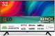 QLD SRET-32S1 Smart TV without frame, 32 inches, HD, LED screen, Android 14 system - black product image 1
