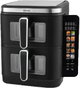 قلاية هوائية مزدوجة دينكس، 2800 واط، 5.5+5.5، لتر، تعمل باللمس، DX4001 - اسود product image 1