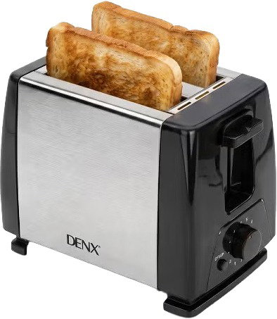 حماصة خبز دينكس، 650 واط، شريحتين، DX4401 - فضي اسود product image 1