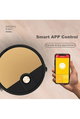 مكنسة روبوت ذكية رواي، مدة تشغيل 90 دقيقة، تحكم عبر تطبيق، RA1 - اسود ذهبي product image 3