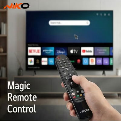 تلفزيون سمارت بدون اطار نيكو، 50 بوصة، 4K UHD، QLED، نظام ويب اوس، 3 منافذ HDMI، ريموت كنترول، 2 منفذ USB، واي فاي، بلوتوث، حامل جداري، 50NSSX - اسود product image 5