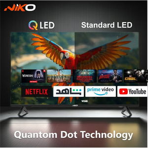 تلفزيون سمارت بدون اطار نيكو، 50 بوصة، 4K UHD، QLED، نظام ويب اوس، 3 منافذ HDMI، ريموت كنترول، 2 منفذ USB، واي فاي، بلوتوث، حامل جداري، 50NSSX - اسود product image 2