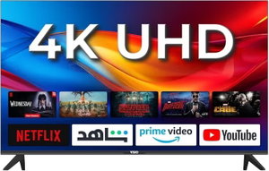 Visio 50VSJ Smart LED TV, 50-inch, 4K UHD, Android 15, Frameless, 3 HDMI Ports, 2 USB Ports, AV Port, Built-in Satellite Receiver, Wi-Fi, Wall Mount - Black product image