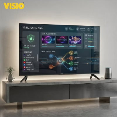 Visio 50VSJ Smart LED TV, 50-inch, 4K UHD, Android 15, Frameless, 3 HDMI Ports, 2 USB Ports, AV Port, Built-in Satellite Receiver, Wi-Fi, Wall Mount - Black product image 4