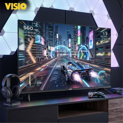 Visio 50VSJ Smart LED TV, 50-inch, 4K UHD, Android 15, Frameless, 3 HDMI Ports, 2 USB Ports, AV Port, Built-in Satellite Receiver, Wi-Fi, Wall Mount - Black product image 5