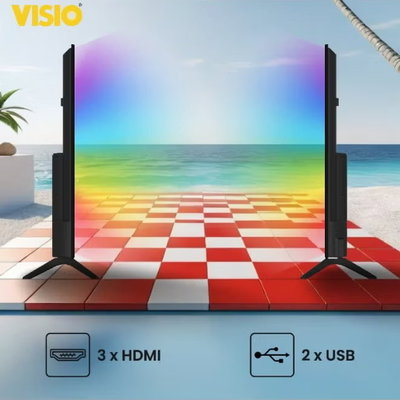 Visio 50VSJFHD Smart LED TV, 50-inch, FHD, Android 14, AV port, 3 HDMI ports, 2 USB ports, Wi-Fi, wall mount - Black product image 2