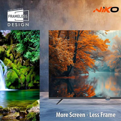 تلفزيون سمارت بدون اطار نيكو، 65 بوصة، 4K UHD، QLED، نظام ويب اوس، واي فاي، بلوتوث، 3 منافذ HDMI، حامل جداري، 2 منفذ USB، ريموت كنترول، 65NSSX - اسود product image 5