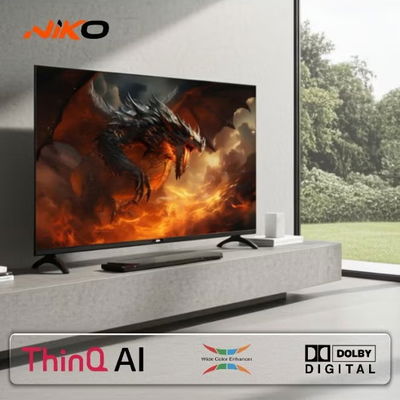 تلفزيون سمارت بدون اطار نيكو، 65 بوصة، 4K UHD، QLED، نظام ويب اوس، واي فاي، بلوتوث، 3 منافذ HDMI، حامل جداري، 2 منفذ USB، ريموت كنترول، 65NSSX - اسود product image 7