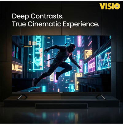 تلفزيون سمارت بدون اطار فيسيو، 65 بوصة، 4K UHD، شاشة LED، اندرويد 14، 2 منفذ USB، 3 منافذ HDMI، ريموت كنترول، حامل جداري، 65VSSU3 - اسود product image 2