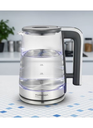 غلاية كهربائية تايفون، 2200 واط، 2.3 لتر، TY-01-007 - شفاف product image 2