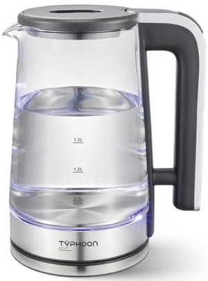 غلاية كهربائية تايفون، 2200 واط، 2.3 لتر، TY-01-007 - شفاف product image