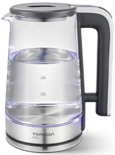 غلاية كهربائية تايفون، 2200 واط، 2.3 لتر، TY-01-007 - شفاف product image 1