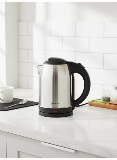 غلاية كهربائية تايفون، 2200 واط، 2 لتر، مؤشر ضوئي، TY-01-011 - اسود فضي product image 2