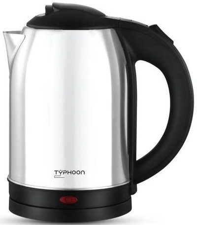 غلاية كهربائية تايفون، 2200 واط، 2 لتر، مؤشر ضوئي، TY-01-011 - اسود فضي product image 1