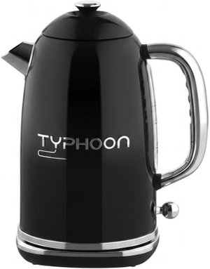 غلاية كهربائية تايفون، 2200 واط، 1.8 لتر، يد فضي، TY-01-002 B - اسود product image