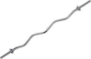 Kangaroo 11110010 Zigzag Resistance Bar, 120cm, 30mm Diameter, Compatible with Standard Discs - Silver product image