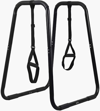 Kangaroo 11110234 Push-Up Parallel Handle, Resistance Bands - Black product image 1