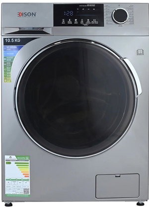 Edison Edsf105 Automatic Washing Machine, 10.5 Kg, 1400 Rpm, 15 Programs, Front Load - Silver product image 2