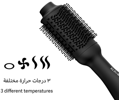 Label Brush Hairbrush, 1100 Watts, 3 Heat Levels - Black product image 2