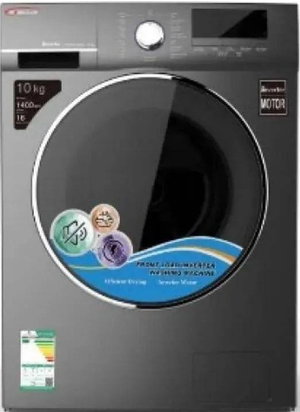 غسالة ملابس اوتوماتيك جنرال كلاس، 10 كجم، تحميل امامي، 16 برنامج، 1400 دورة في الدقيقة، انفرتر، شاشة ديجيتال LED، FWM10000A - فضي product image