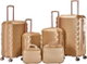 طقم شنط سفر ABS ليمرا، 6 مقاسات، 4 عجلات، WM-226 - ذهبي product image 1