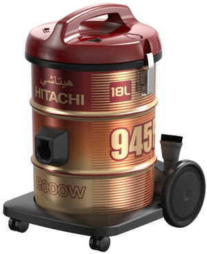 مكنسة برميل هياتاشي، 2000 واط، 18 لتر، CV-945FSS220WR - احمر ذهبي product image 2