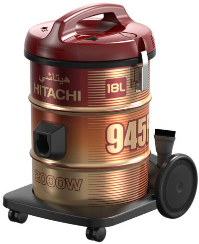 مكنسة برميل هياتاشي، 2000 واط، 18 لتر، CV-945FSS220WR - احمر ذهبي product image 2