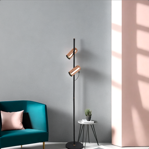 Mishkati Modern aluminum iron floor lamp, 6 watts, 50 x 22 cm - black and gold product image