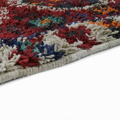 Alkaffary Bedouin rug, traditional design, 1x4 meters - multi color product image 4