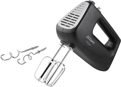 Arzum Electric Hand Blender, 400W, 4 Pieces, Turbo Button, 5 Speeds, AR1163 - Black product image 1