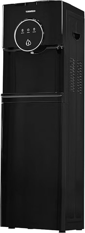 Tornado  TWD-L3T1RE-B Water Dispenser, 5 Liters, 850 Watts, Top Loading, Bottom Refrigerator, Hot & Cold, 3 Taps - Black product image 2
