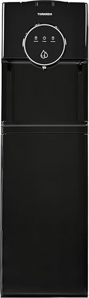 Tornado  TWD-L3T1RE-B Water Dispenser, 5 Liters, 850 Watts, Top Loading, Bottom Refrigerator, Hot & Cold, 3 Taps - Black product image