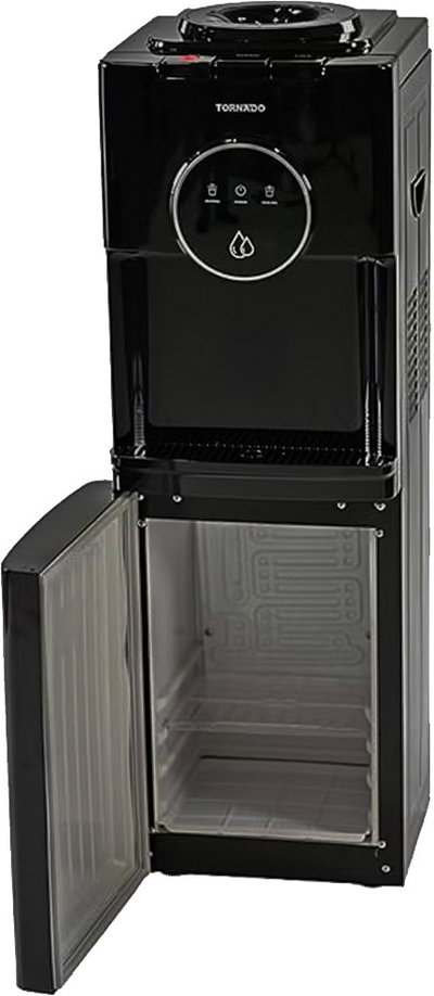 Tornado  TWD-L3T1RE-B Water Dispenser, 5 Liters, 850 Watts, Top Loading, Bottom Refrigerator, Hot & Cold, 3 Taps - Black product image 6