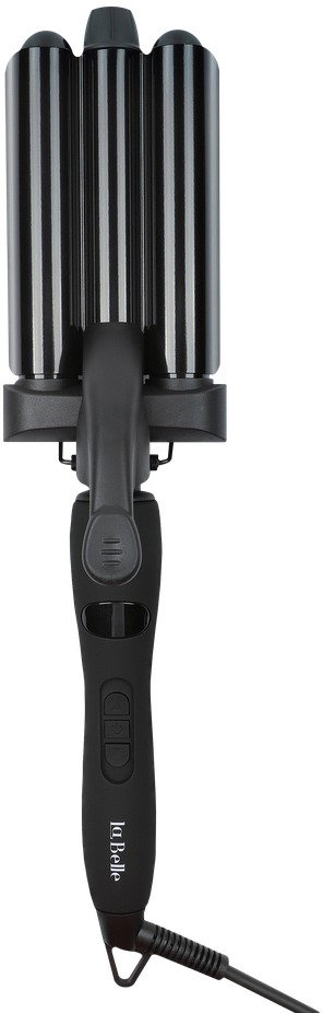 جهاز فير مموج الشعر الثلاثي لابيل، شاشة رقمية، 190 إلى 220 درجة مئوية - أسود product image