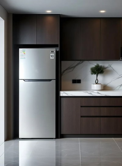 ثلاجة ديفروست جنرال جولدي، 463 لتر، 16.4 قدم، فريزر علوي، انفرتر، GRM463NF - فضي product image 3